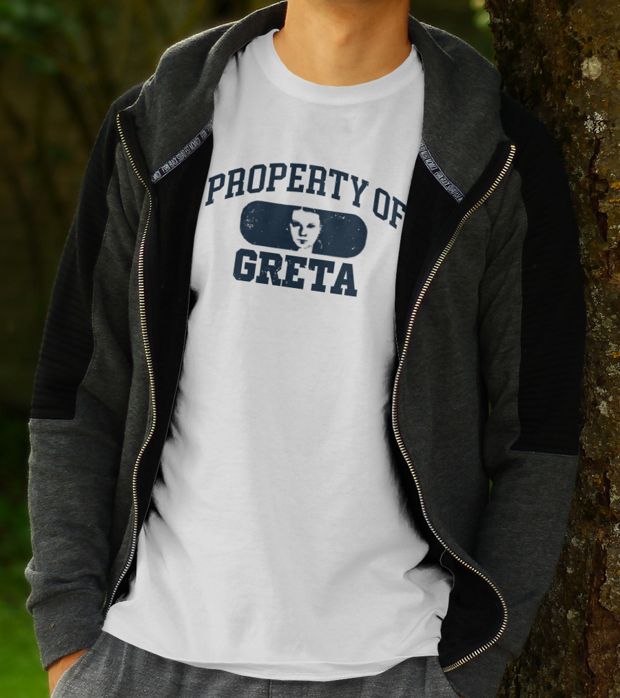 PROPERTY OF GRETA Monochrome Face T-Shirt