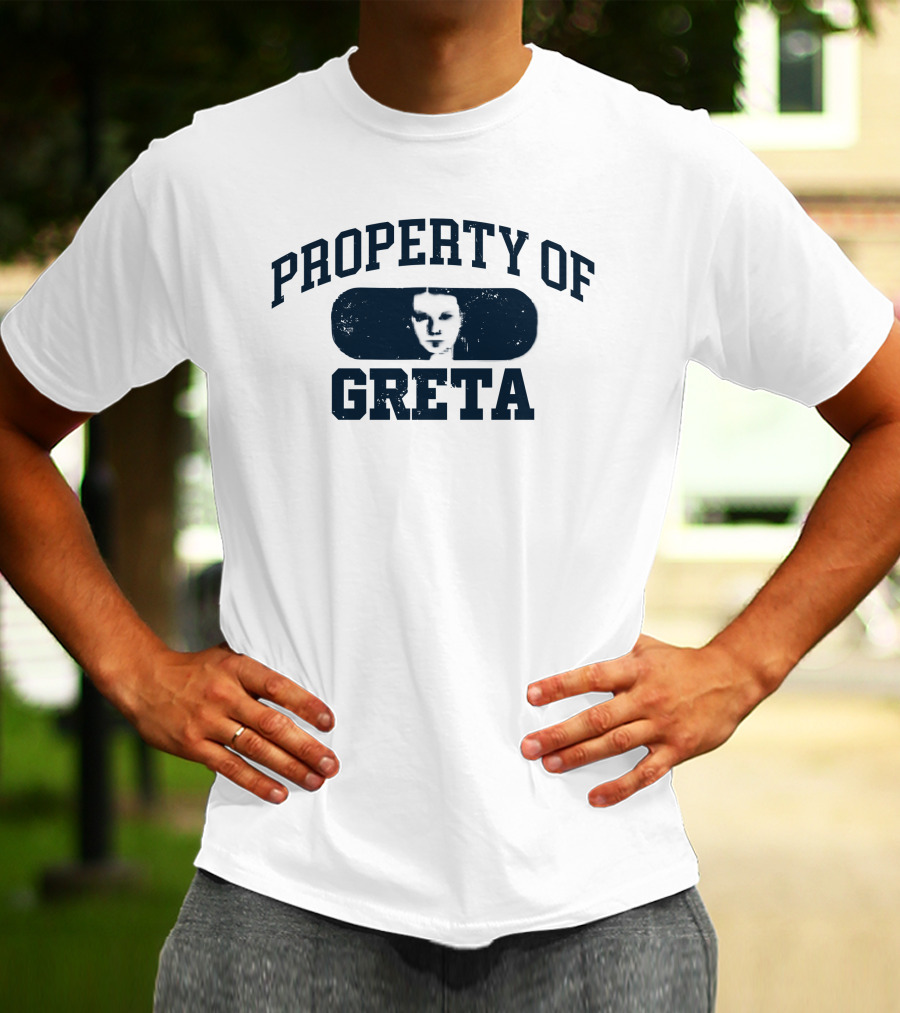 PROPERTY OF GRETA Monochrome Face T-Shirt