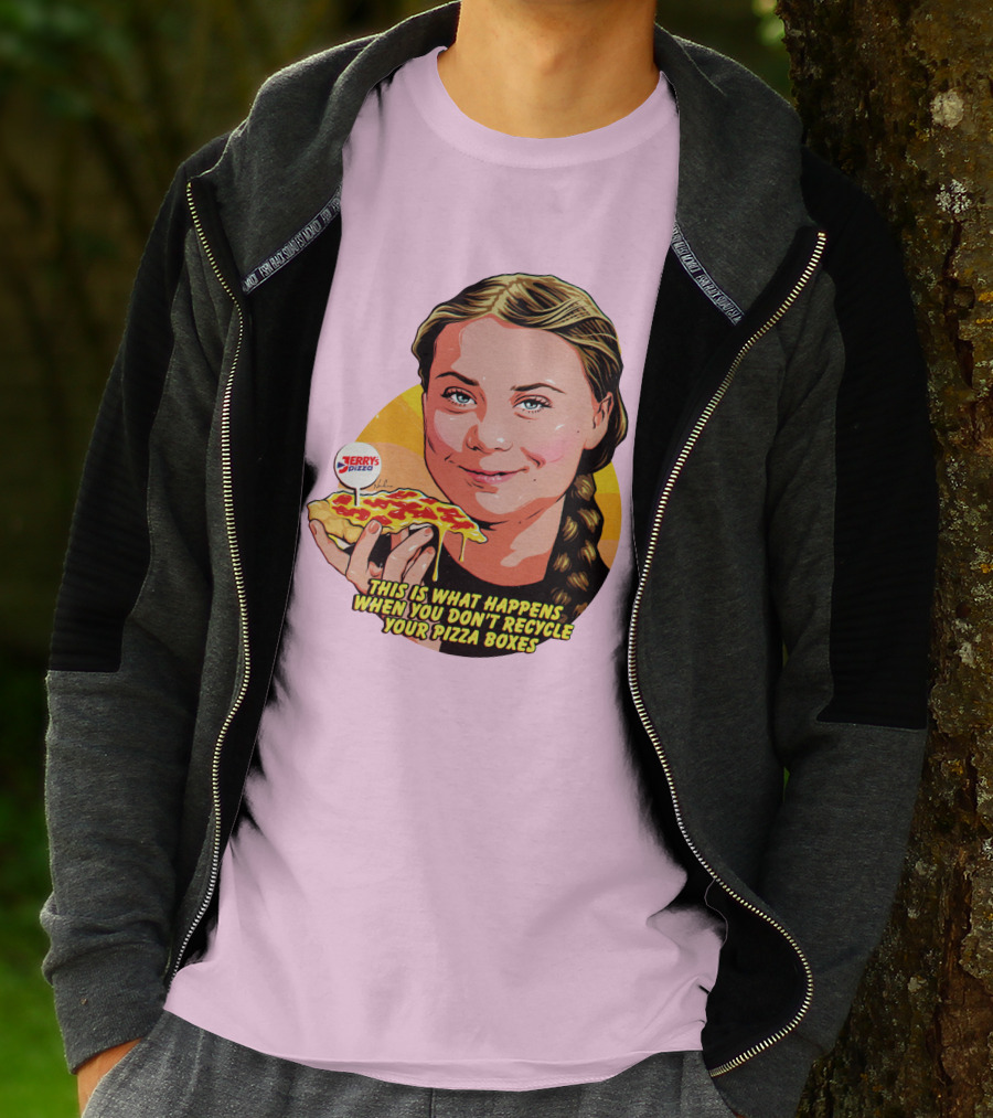 Nordacious This Is What Happens When You Don't Recycle Your Pizza Boxes Jerry's Pizza T-Shirt
