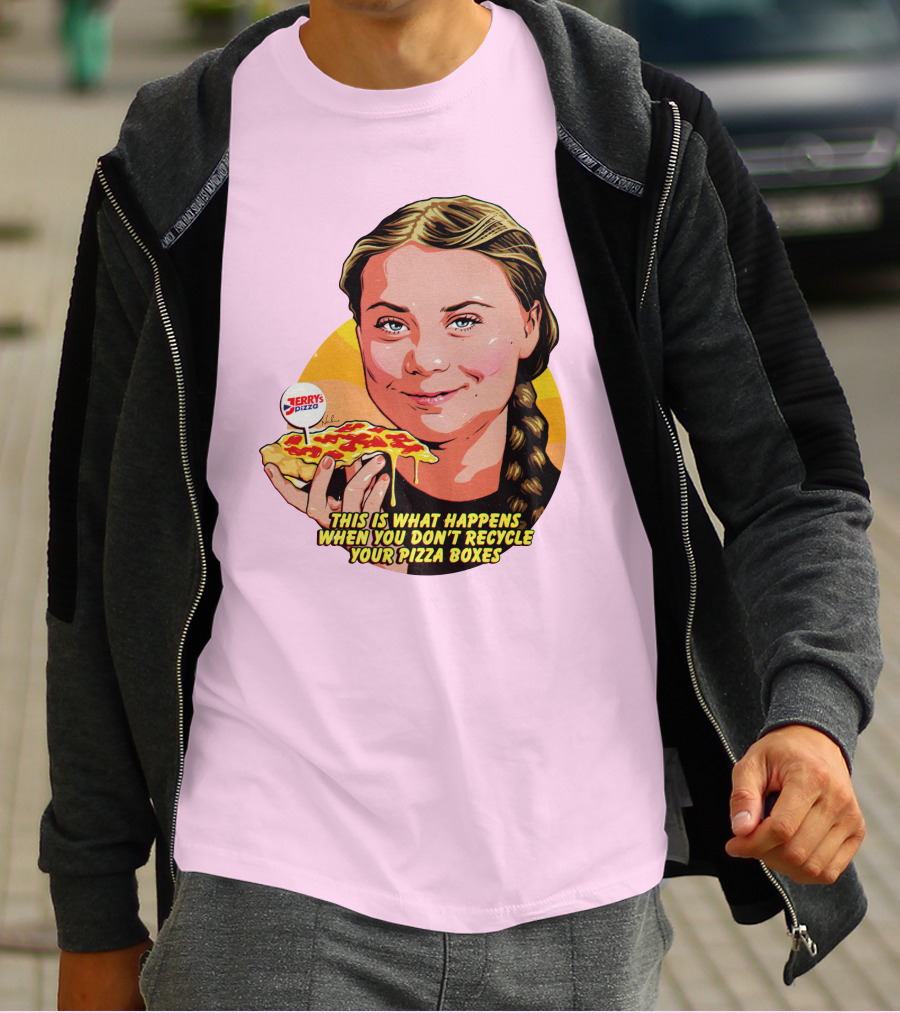 Nordacious This Is What Happens When You Don't Recycle Your Pizza Boxes Jerry's Pizza T-Shirt
