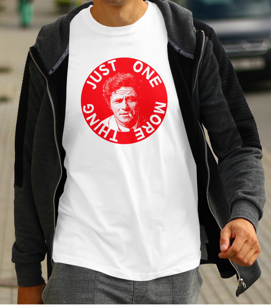 Just One More Thing Mysterious Bookshop Peter Falk T-Shirt