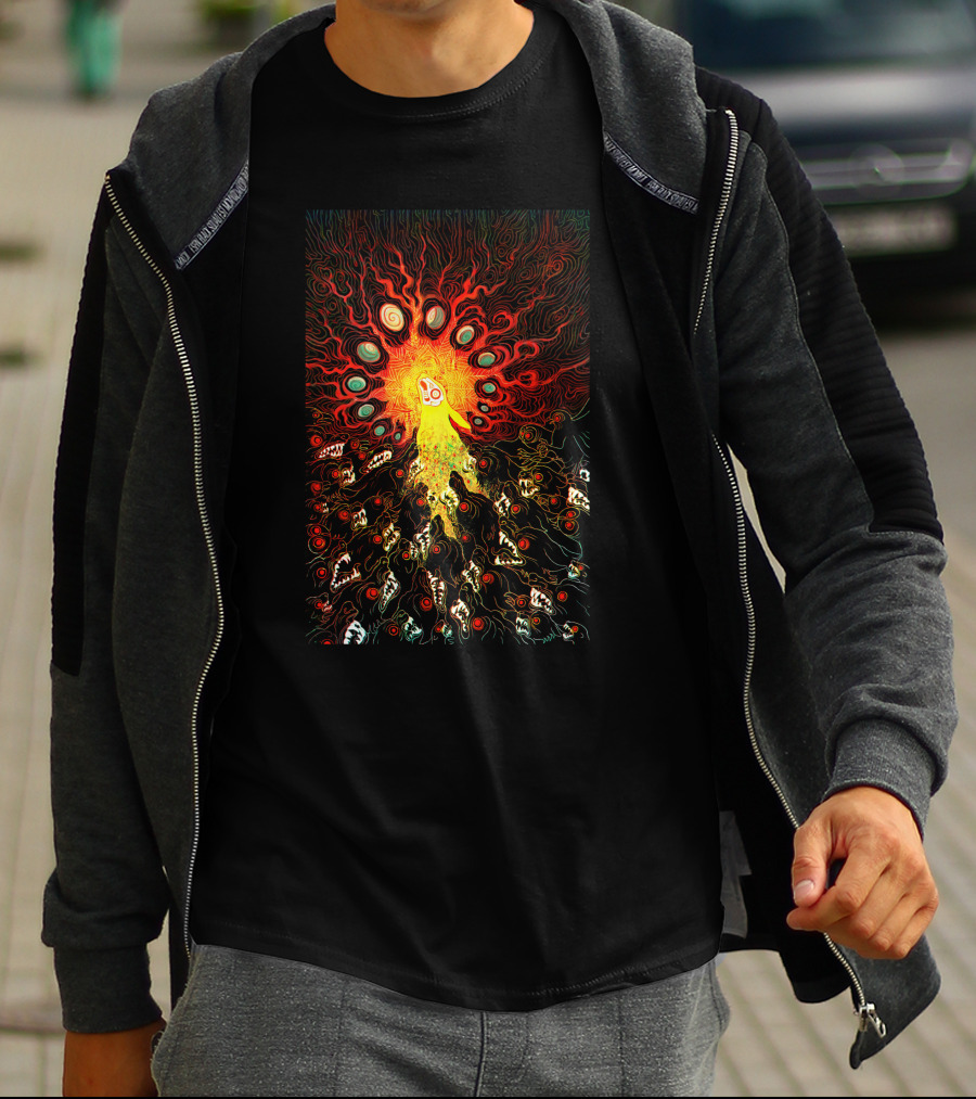 Prince With A Thousand Enemies Psychedelic Creature Amidst Vibrant Swirling Chaos T-Shirt