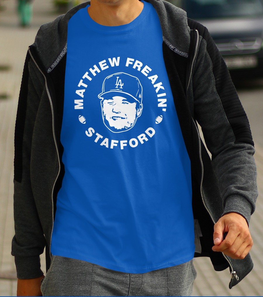 Matthew Freakin' Stafford LA Icon Winking Expression T-Shirt
