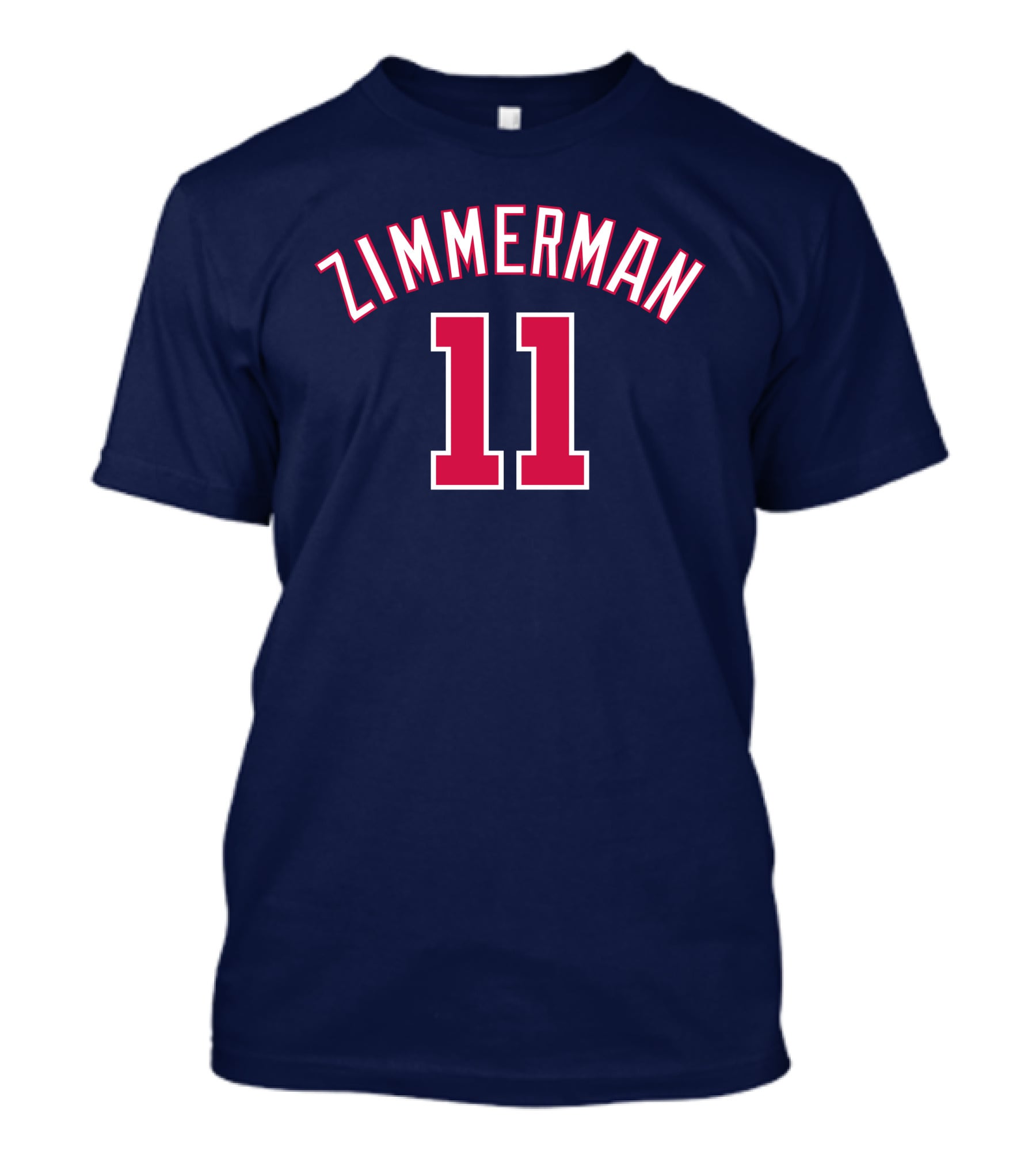 Zimmerman 11 Baseball Jersey Navy Red T-Shirt