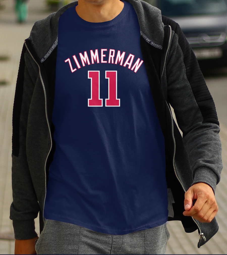 Zimmerman 11 Baseball Jersey Navy Red T-Shirt