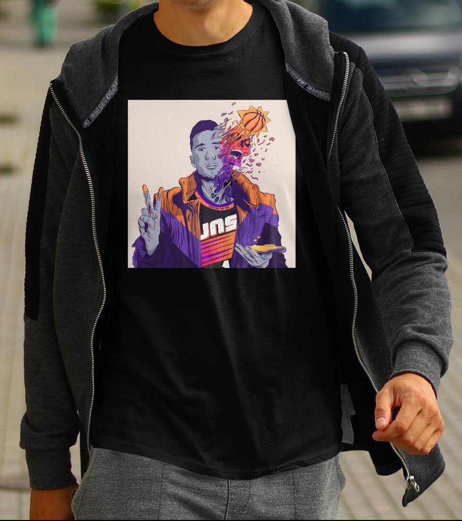 Dangerous Devin Booker Suns Basketball Explosion T-Shirt