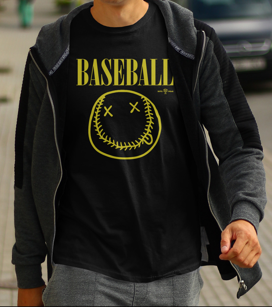 BASEBALL Smells Like Seam Spirit RotoWear T-Shirt