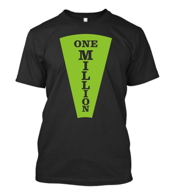 One Million Dollar Wedge Wheel Of Fortune Iconic Game Show T-Shirt