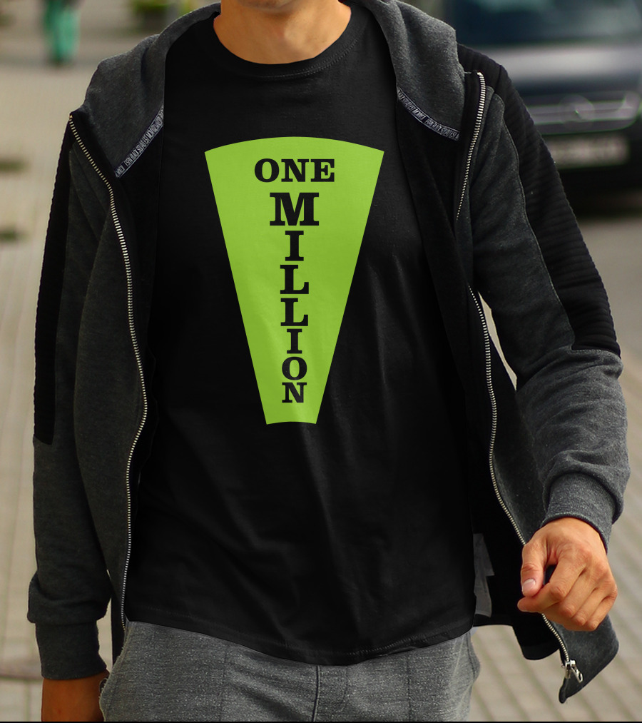 One Million Dollar Wedge Wheel Of Fortune Iconic Game Show T-Shirt