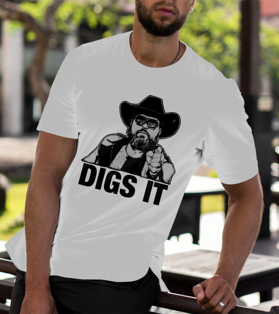 Pat McAfee Cowboy Style Digs It Rugged Look T-Shirt