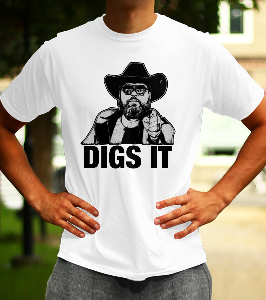 Pat McAfee Cowboy Style Digs It Rugged Look T-Shirt