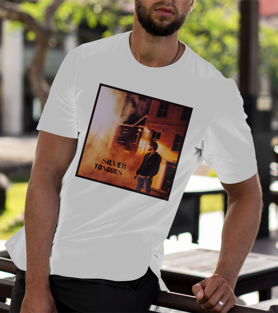 Silver Tongues Urban Night Scene T-Shirt