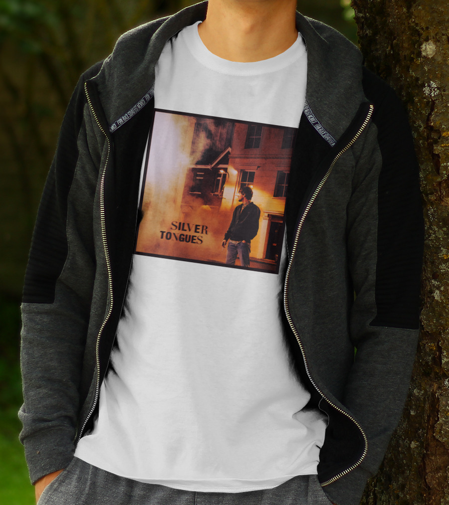 Silver Tongues Urban Night Scene T-Shirt