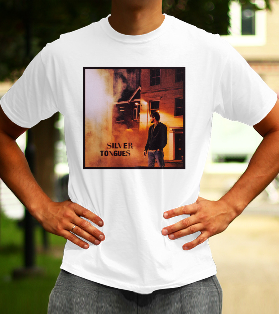 Silver Tongues Urban Night Scene T-Shirt