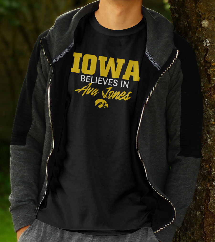 IOWA Believes In Ava Jones Hawkeyes T-Shirt