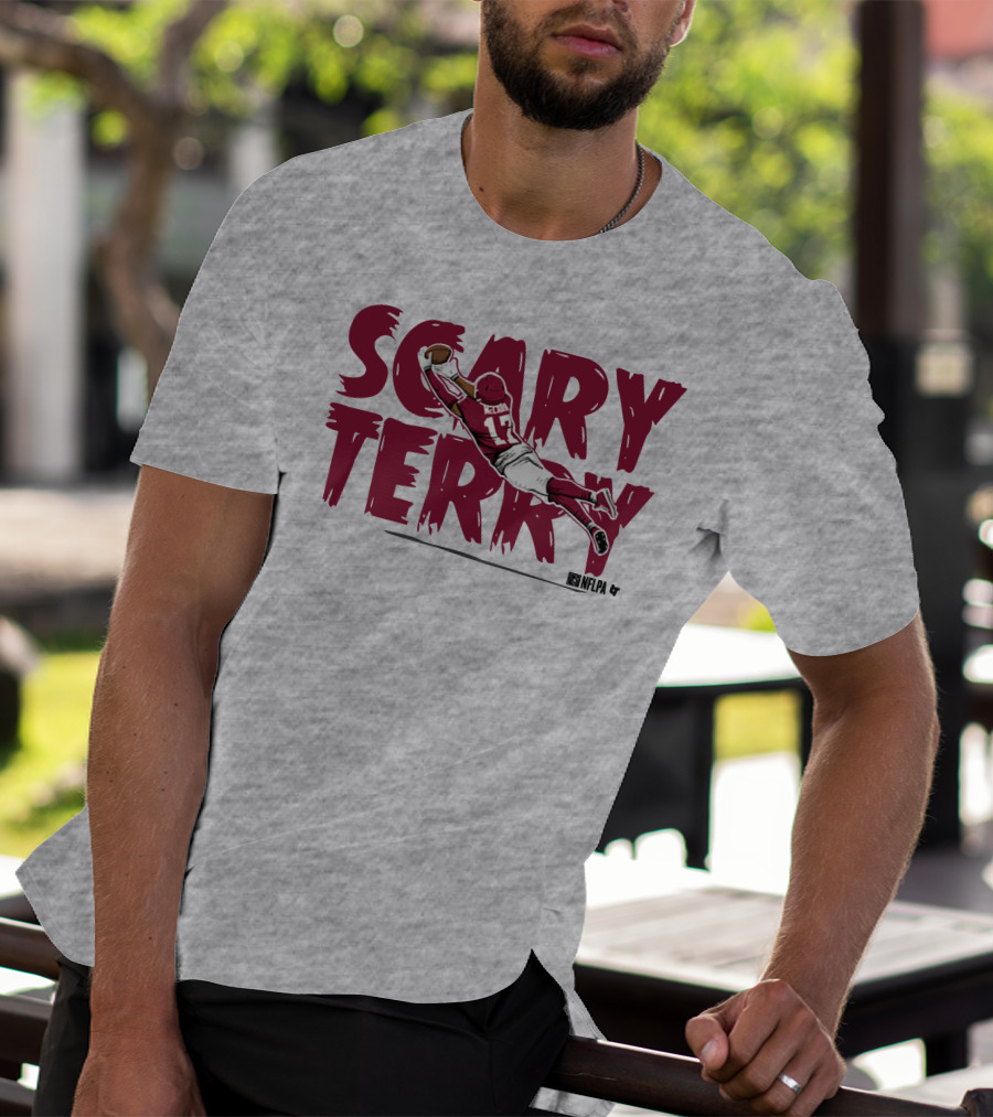 Scary Terry NFLPA Football Player Dive Catch T-Shirt