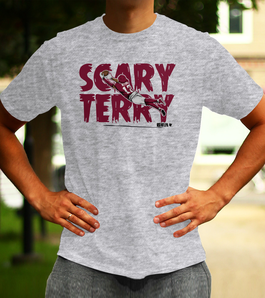Scary Terry NFLPA Football Player Dive Catch T-Shirt