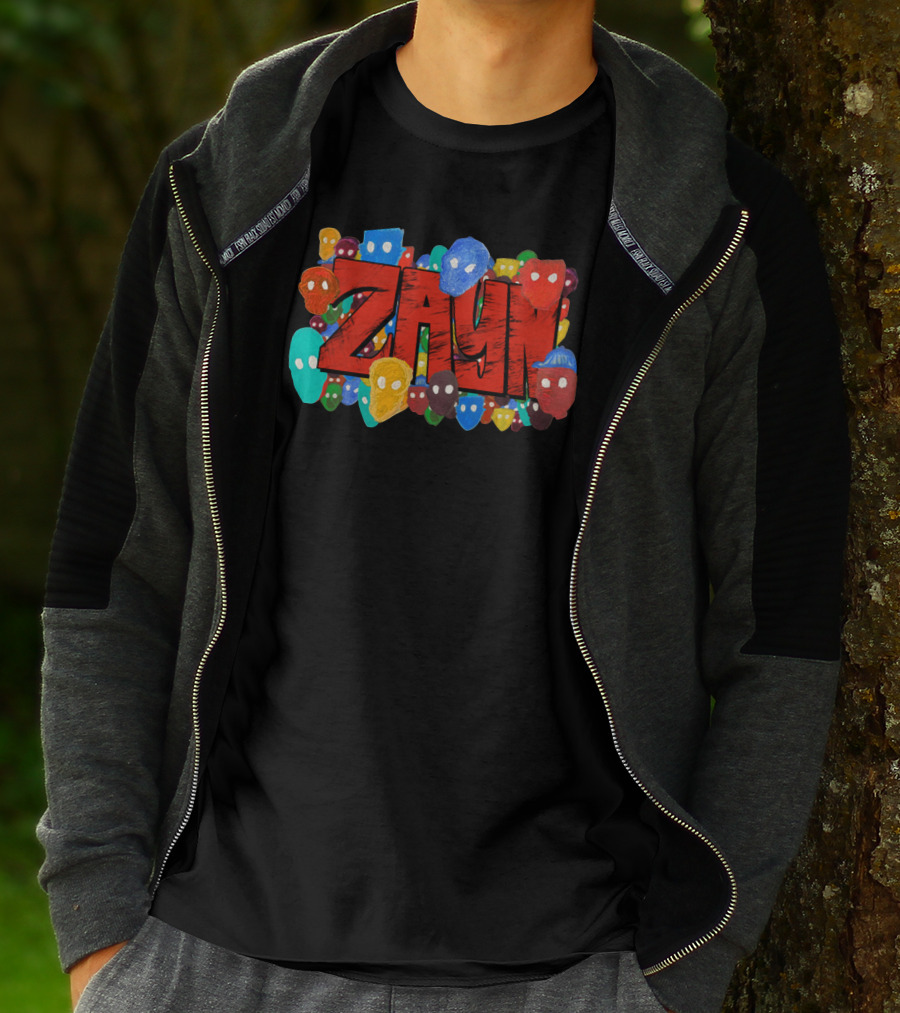 Zayn Colorful Mask Faces T-Shirt