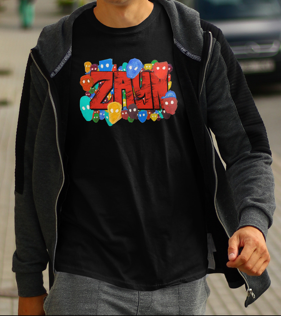 Zayn Colorful Mask Faces T-Shirt