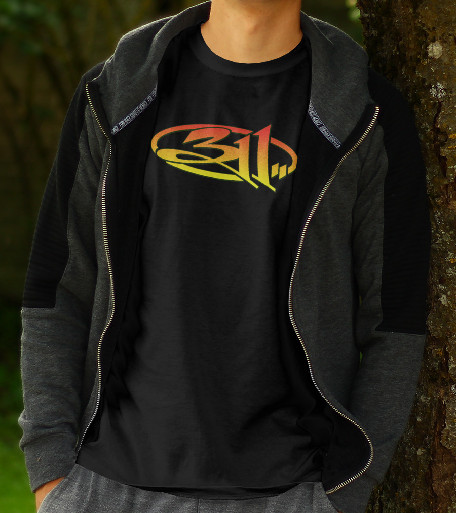 311 Band Logo Gradient Oval T-Shirt