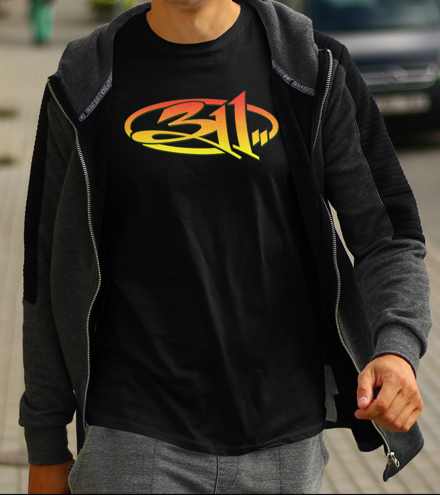 311 Band Logo Gradient Oval T-Shirt