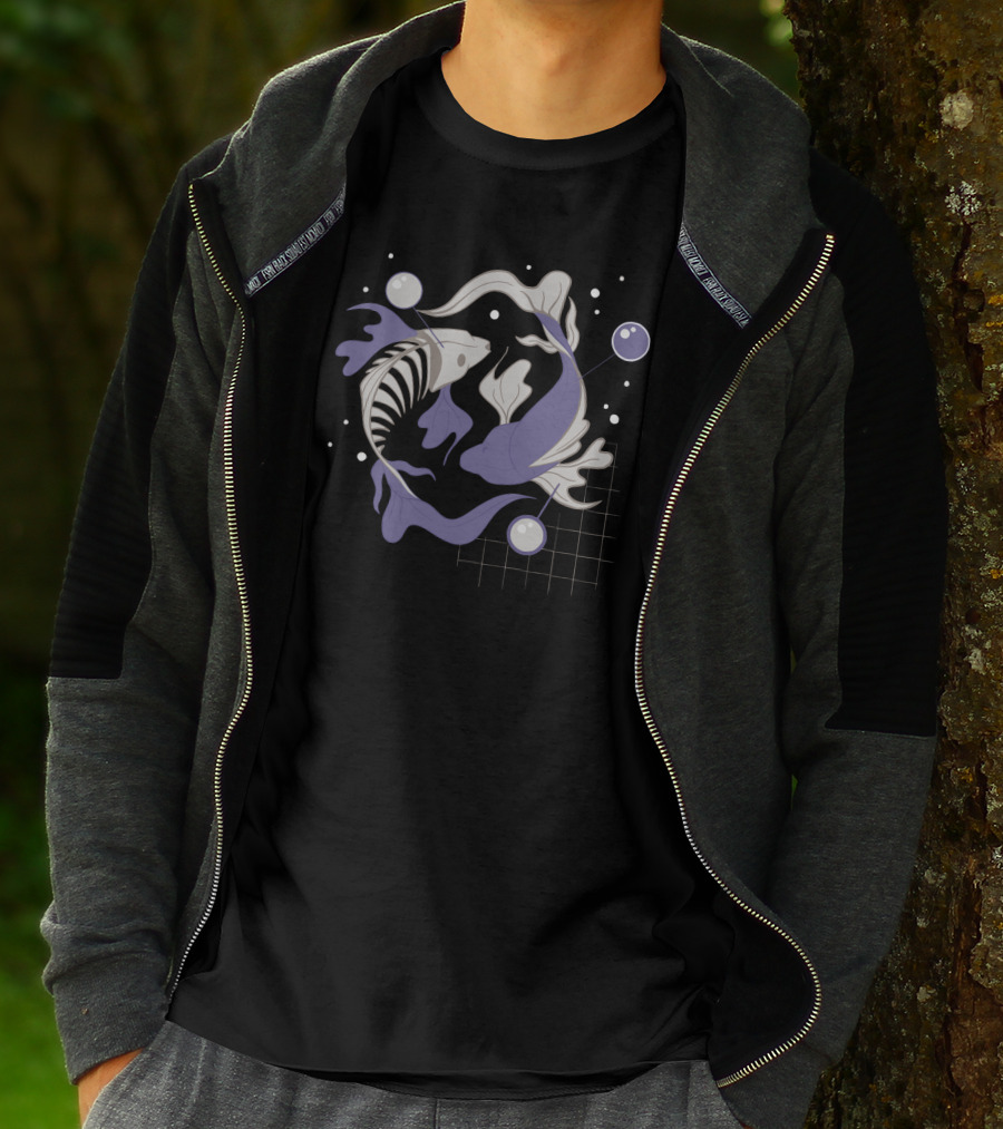 Fish Fosh Yin Yang Style Fish T-Shirt