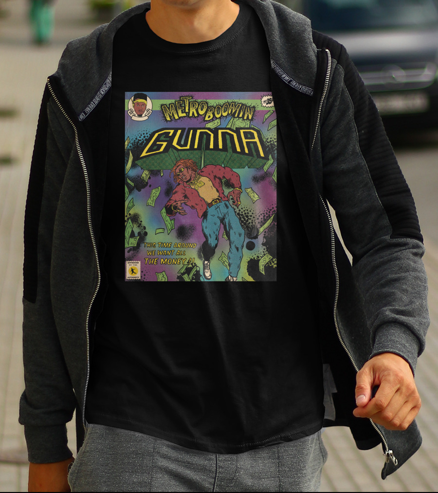Metro Boomin Gunna Comic Style We Want All The Money T-Shirt