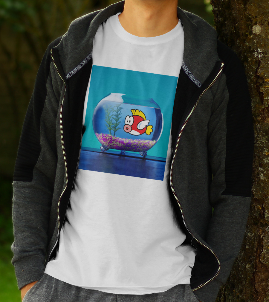 Nintendo Mario Cheep Cheep Fish Bowl T-Shirt
