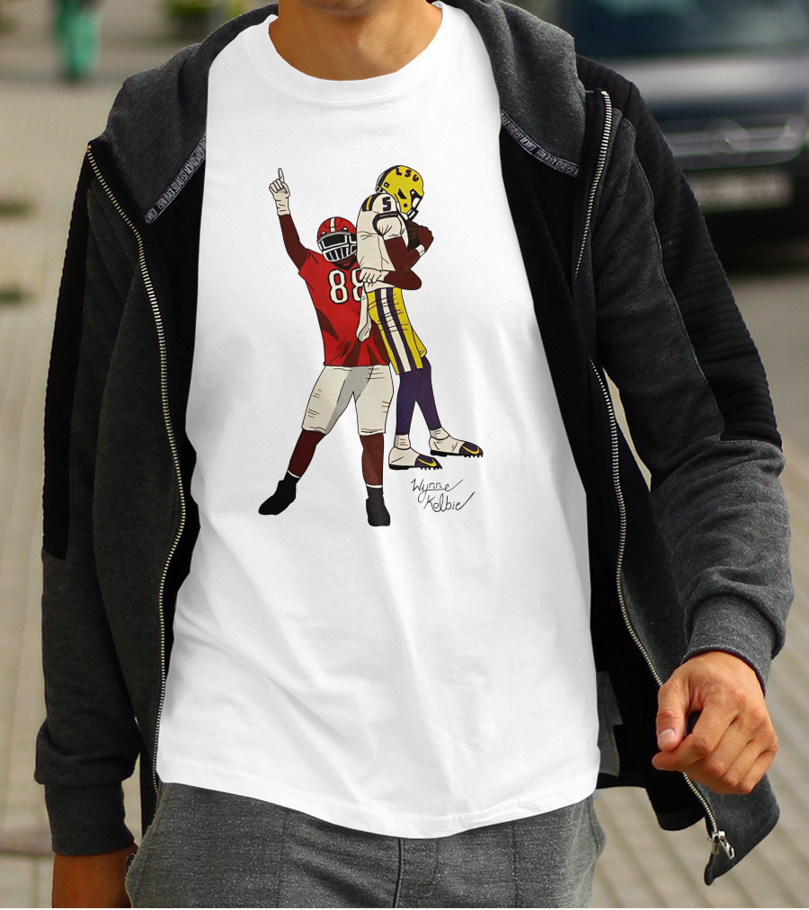 Jalen Carter Wynne Kelbie LSU Georgia Football 88 5 T-Shirt