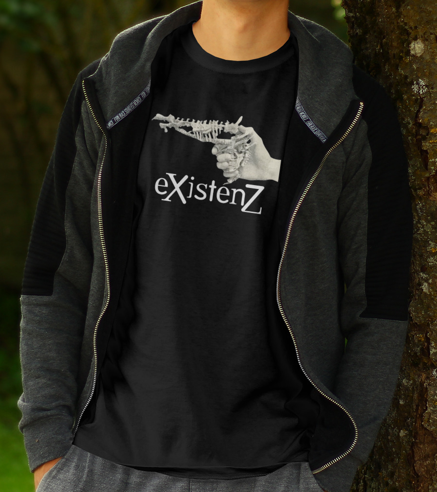 EXistenZ Bone Gun Hand Retro 90s Film T-Shirt
