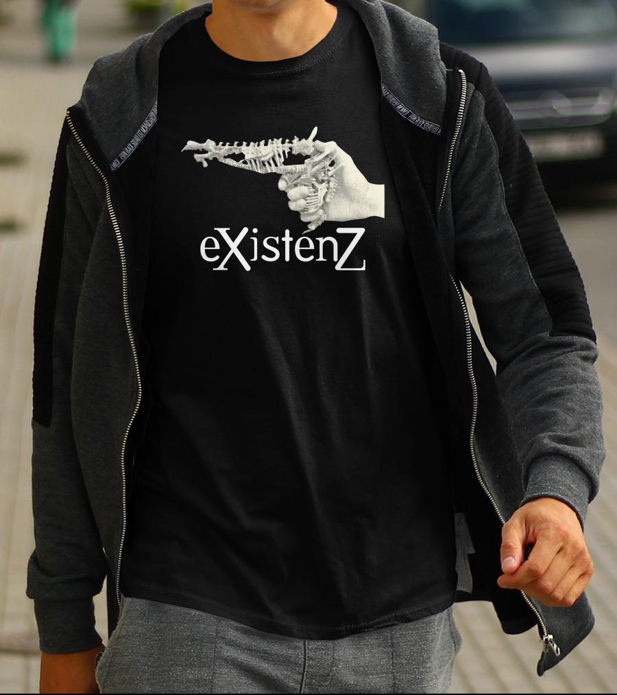 EXistenZ Bone Gun Hand Retro 90s Film T-Shirt