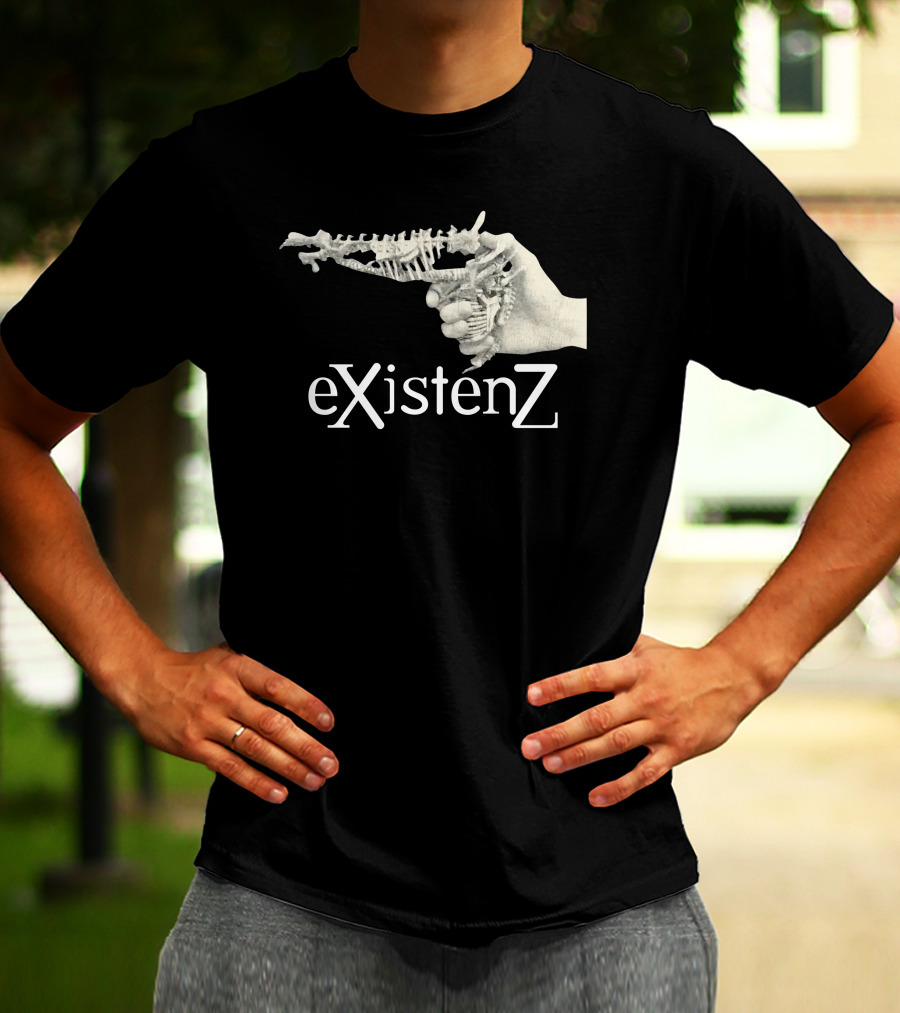 EXistenZ Bone Gun Hand Retro 90s Film T-Shirt