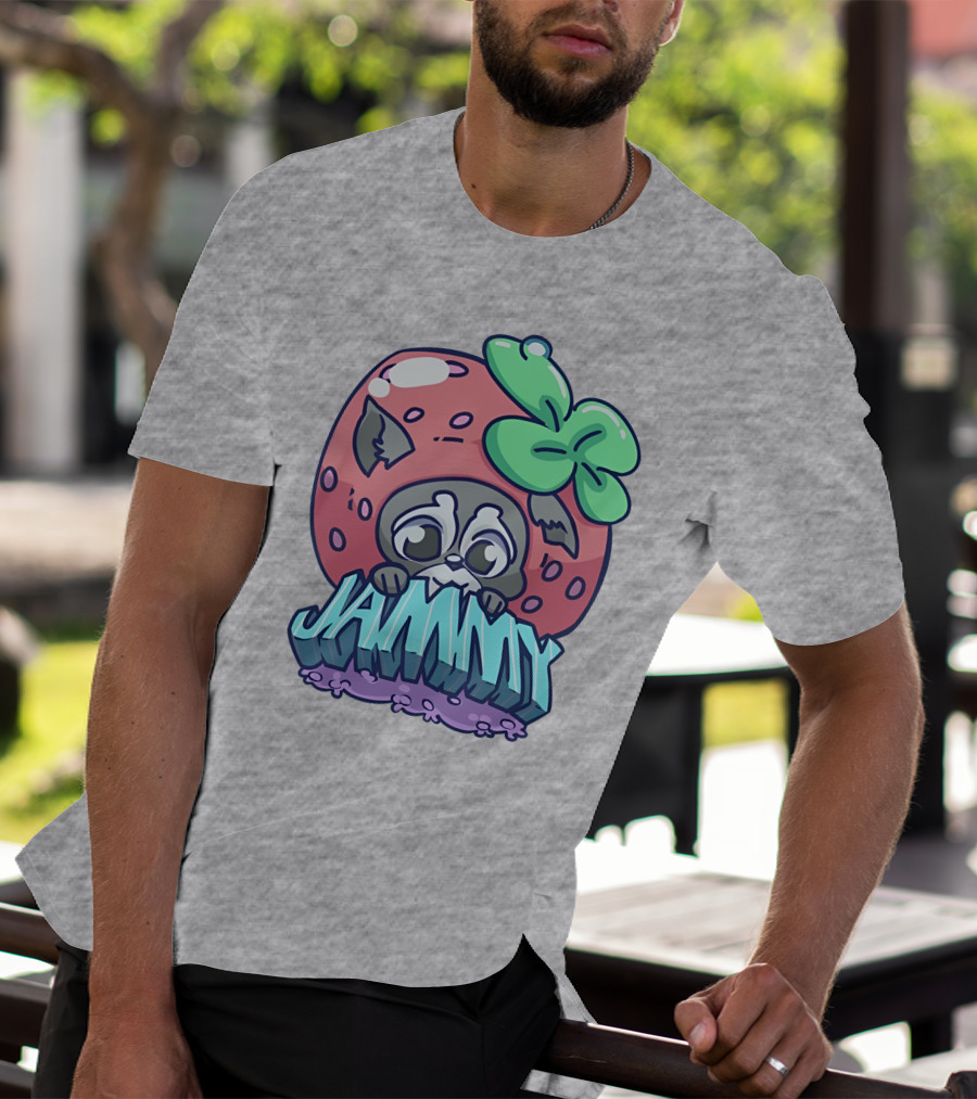 Jamplan Shop Jammin' Cute Strawberry Animal Jammy T-Shirt