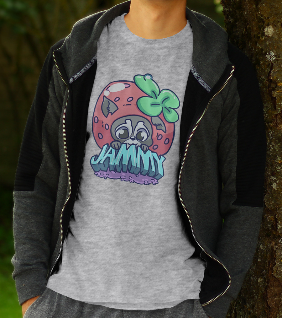 Jamplan Shop Jammin' Cute Strawberry Animal Jammy T-Shirt