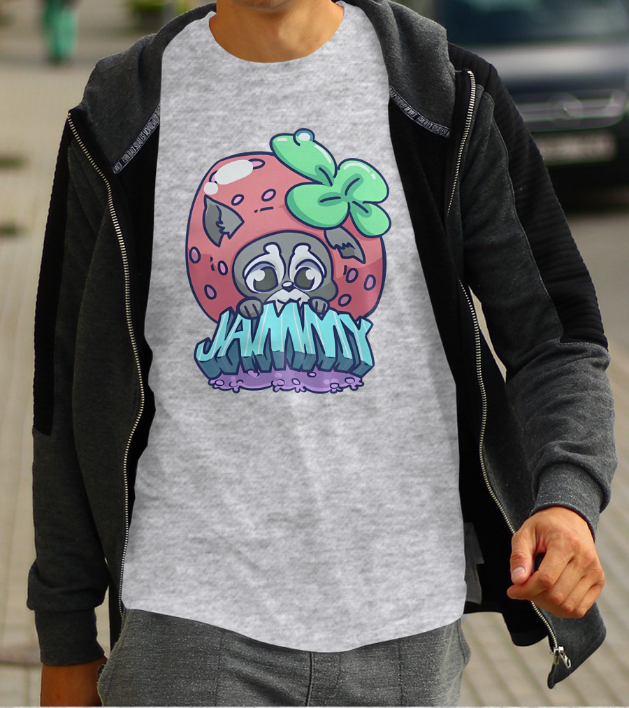 Jamplan Shop Jammin' Cute Strawberry Animal Jammy T-Shirt
