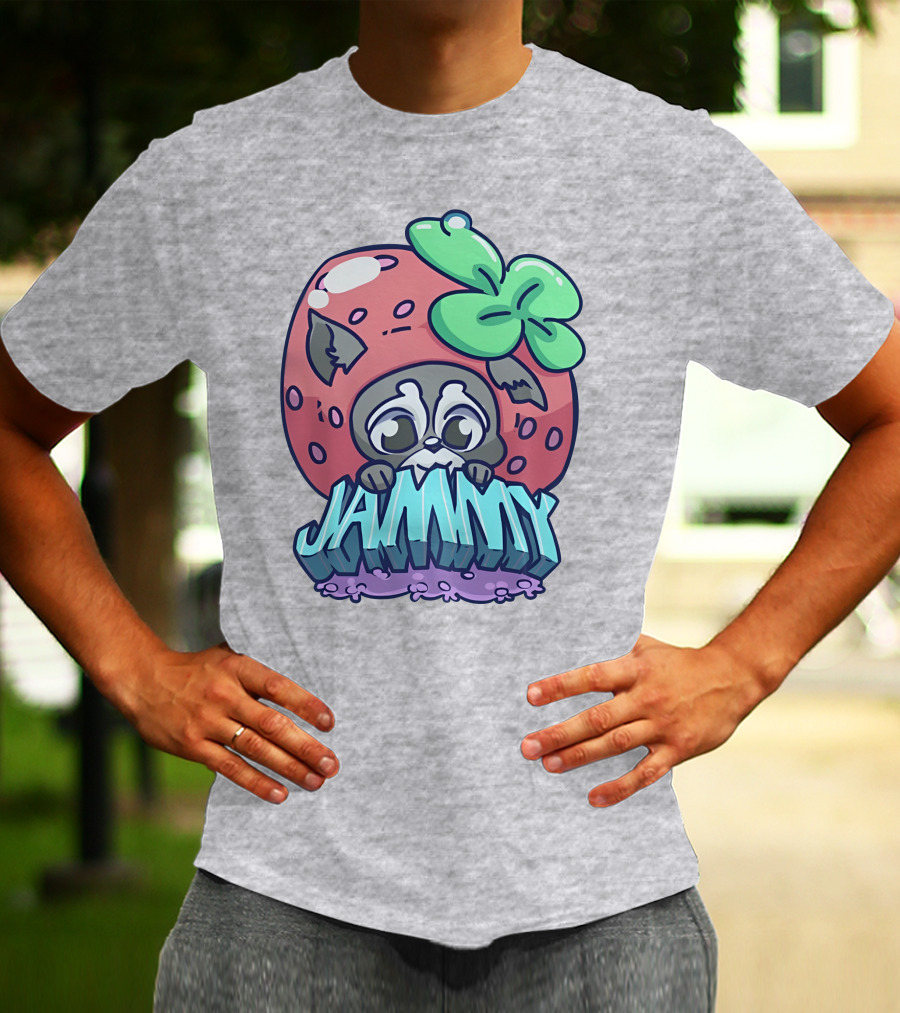 Jamplan Shop Jammin' Cute Strawberry Animal Jammy T-Shirt