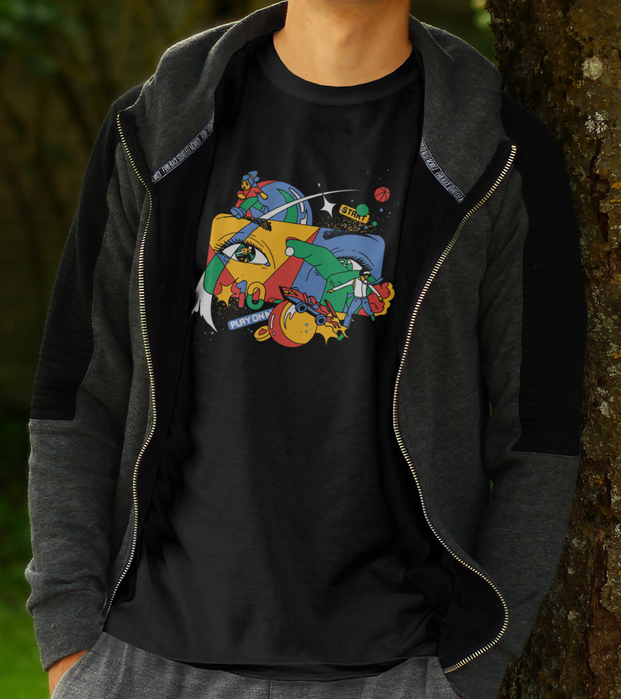 Claim A Google Play On 10 Start T-Shirt