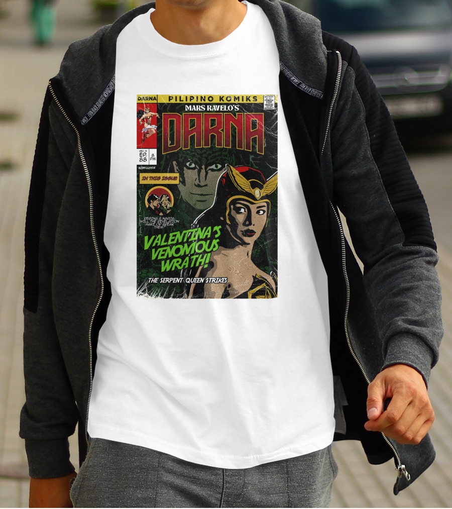 Mars Ravelo's Darna Valentina's Venomous Wrath The Serpent Queen Strikes Pilipino Komiks T-Shirt