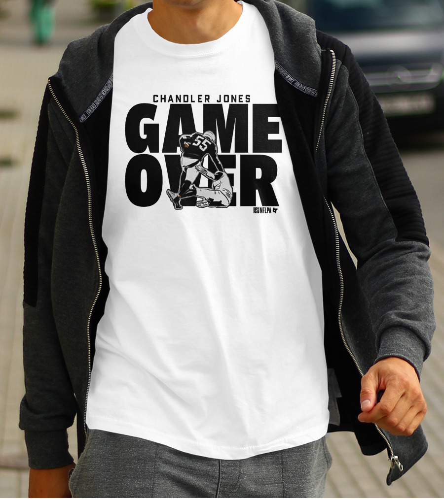 Chandler Jones Game Over NFLPA 55 Player Tackle T-Shirt