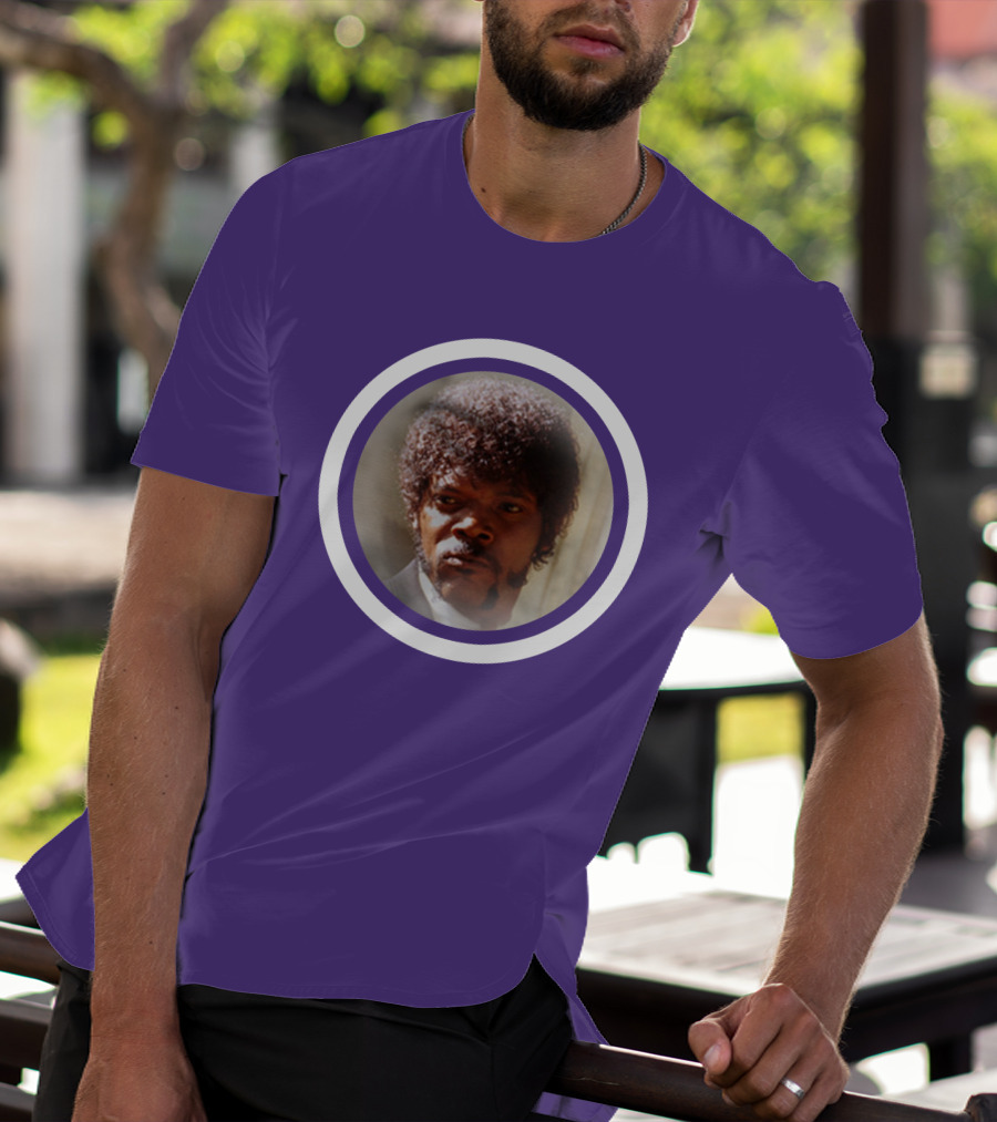 Pulp Fiction Jules Winfield Samuel L Jackson Iconic Face T-Shirt