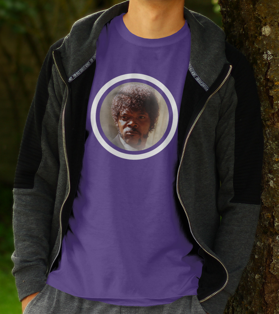Pulp Fiction Jules Winfield Samuel L Jackson Iconic Face T-Shirt