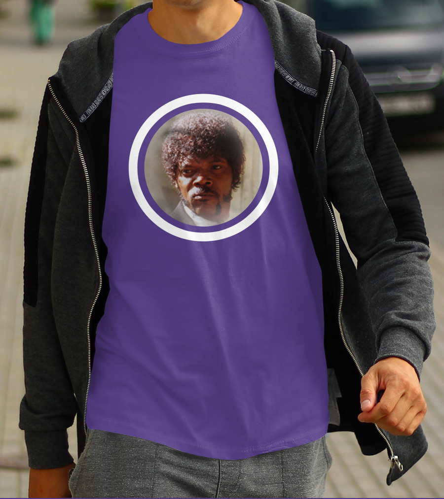Pulp Fiction Jules Winfield Samuel L Jackson Iconic Face T-Shirt