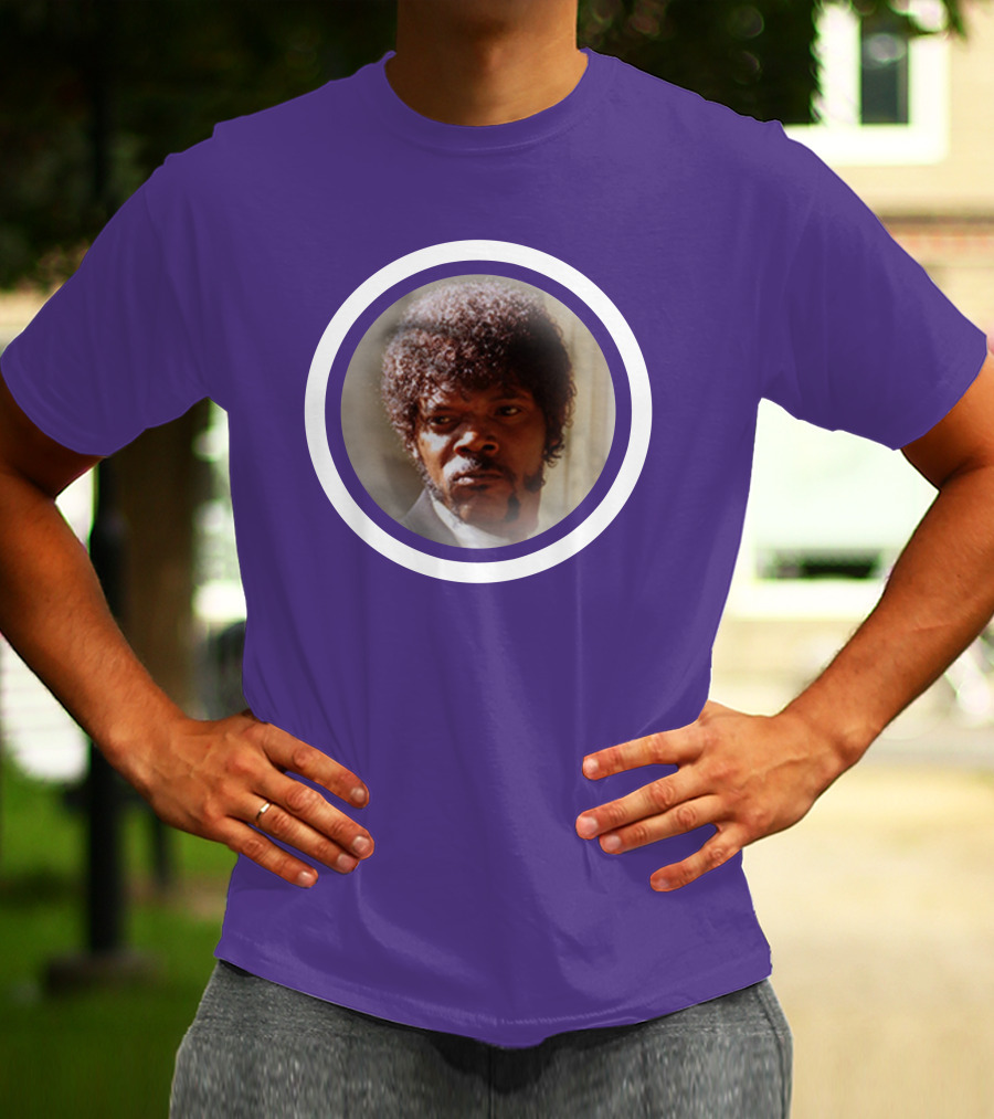 Pulp Fiction Jules Winfield Samuel L Jackson Iconic Face T-Shirt