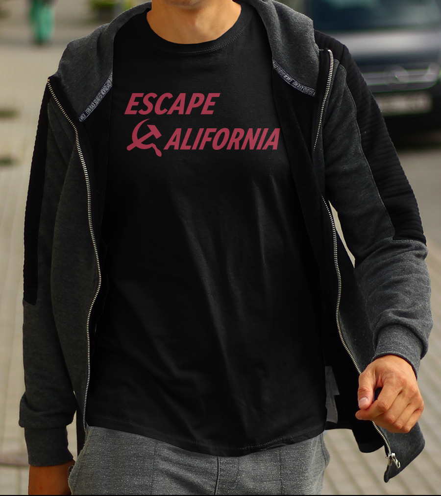 Escape California Soviet Hammer And Sickle T-Shirt