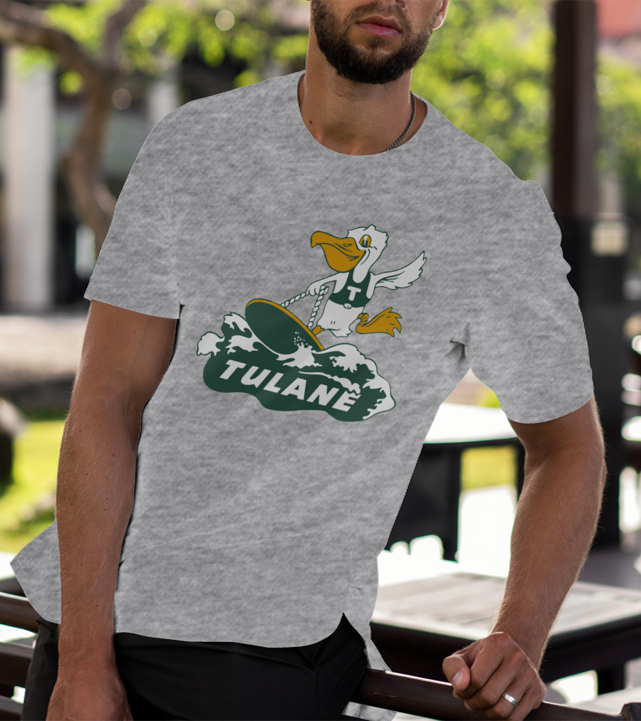 Vintage Tulane Surfing Pelican T-Shirt