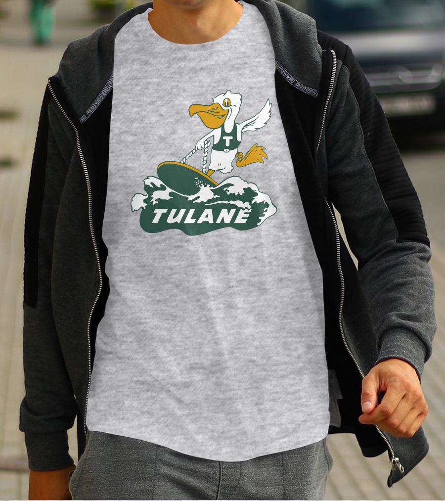 Vintage Tulane Surfing Pelican T-Shirt
