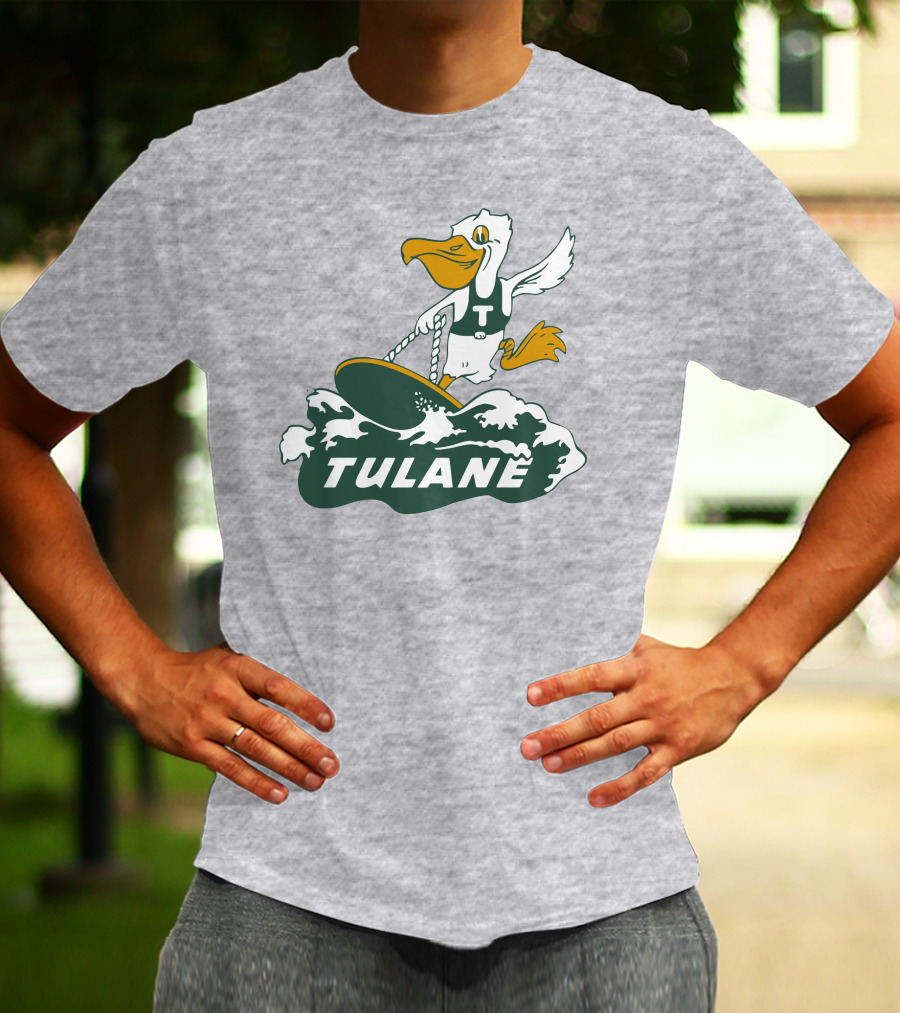 Vintage Tulane Surfing Pelican T-Shirt