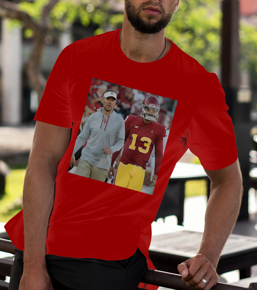 Caleb Williams And Spencer Rattler Oklahoma Football Showdown T-Shirt