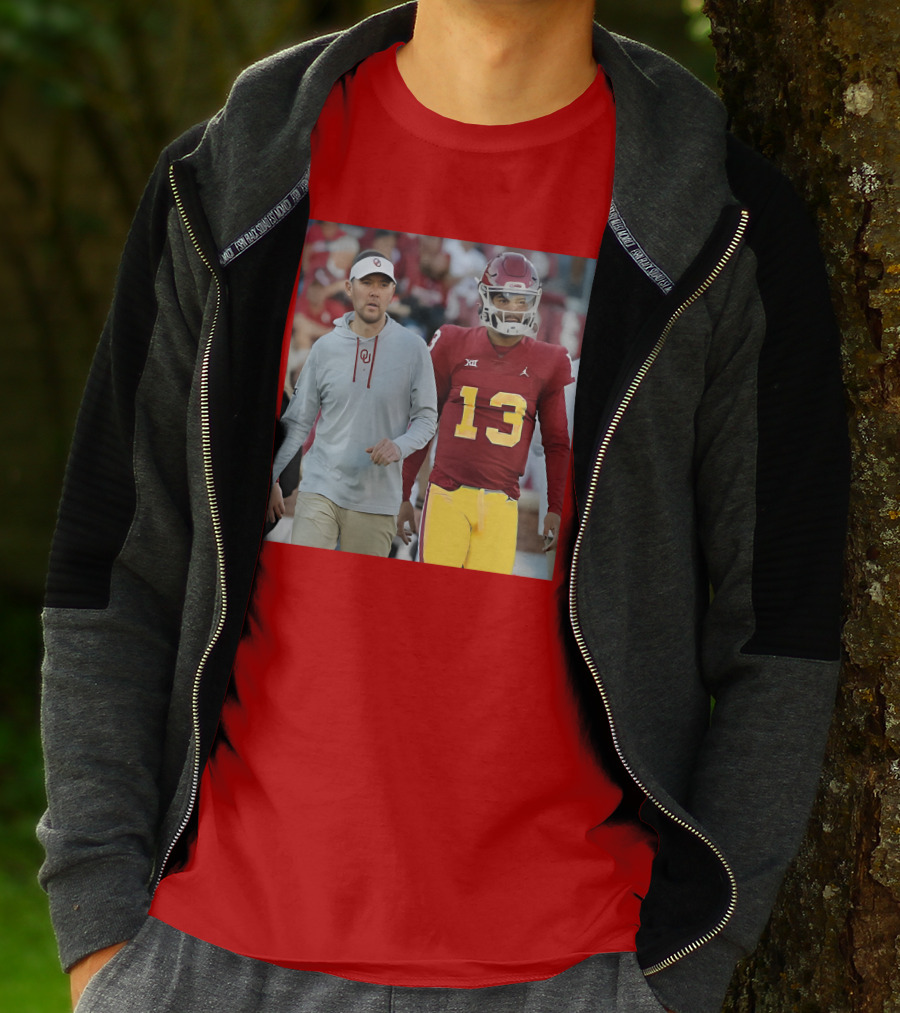 Caleb Williams And Spencer Rattler Oklahoma Football Showdown T-Shirt