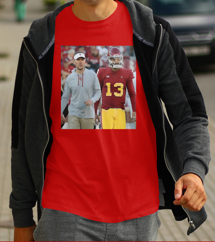 Caleb Williams And Spencer Rattler Oklahoma Football Showdown T-Shirt